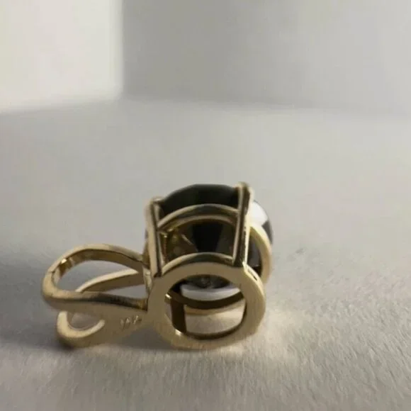 2.75ct Natural Black Diamond Pendant • 14K Yellow Gold (Chain Not Included) - Picture 9 of 15